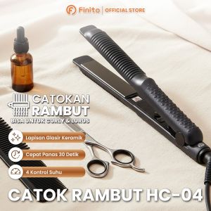 Catok Pelurus Rambut HC-04 Profesional Hair Straightener Temperatur Suhu
