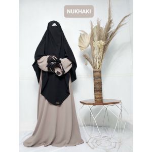 Abaya Turki Set | Dress Abaya Set | Baju lebaran Muslimah | Gamis Set