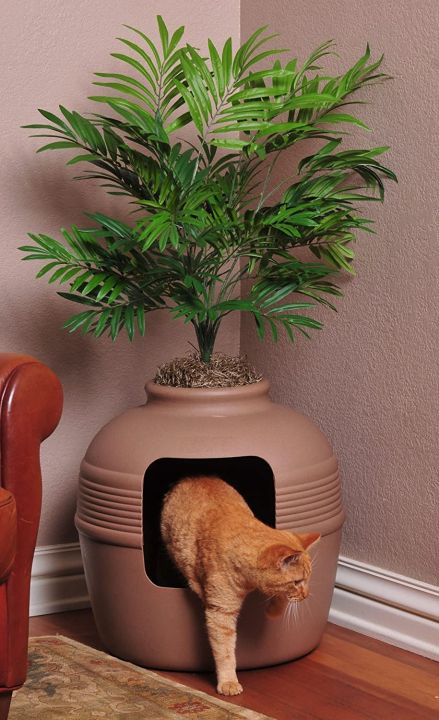 Plant pot litter box hotsell