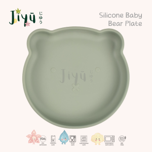 JIYU [JB-006] Silicone Baby Bear Plate  / Piring Silikon Bayi Beruang BPA FREE