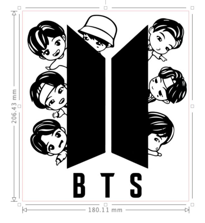 BTS สติ๊กเกอร์วง BTS มีครบทุกเมมเบอร์ ชาวอากาเซ่ต้องมี สติ๊กเกอร์กันน้ำ ...