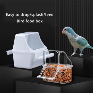 10pcs Bird Cage Feeder Water Cups Feeding Box with Easy to Clean Design Hanging Dispenser for Indoor Cage Accessory