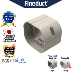 Trunking Nhựa Fineduct Nối Trơn Màu Ngà JA - 70/80/100/120/140 - Hàng nhập khẩu chính hãng