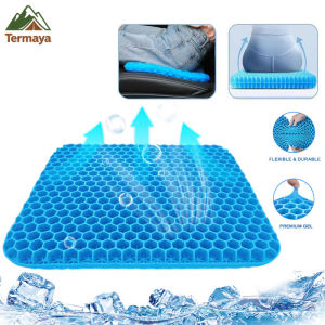 Termaya Car Gel Honeycomb Seat Cushion Grid Cooling Ice Seat Pad Car Seat Mat Car Interior Accessories 汽车坐垫