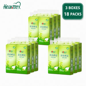 【6Packs/Box】心相印Hearttex Wall Hanging Facial Tissue 280 Sheets 4-Ply Unscented Bathroom Kitchen Paper