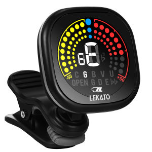 LEKATO Guitar Tuner Clip On Rechargeable Accurate Tuning Guitar Bass Ukulele Violin & Chromatic Tuner