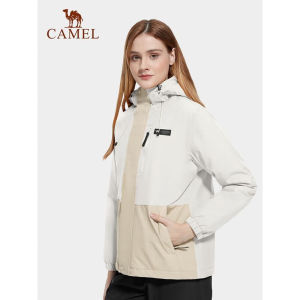 CAMEL Outdoor Women Hiking Jackets Thickened Waterproof Cotton Windbreakers