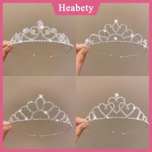 Heabety Cô Dâu Vương Miện Vàng Đám Cưới Phụ Kiện Tóc Pha Lê Rhinestone Cô Dâu Đám Cưới Vương Miện Và Vương Miện Mũ sắt Tóc Trang Trí