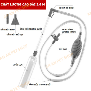 Dụng cụ hút cặn Thay nước bể cá Hút phân đáy hồ cá