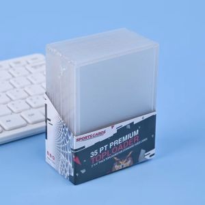 10Pcs 35PT Top Loader Card Holder Protector 3x4" Photocard Gaming Cards Outer Sleeves For Board Game Basketball Sports Card Slot