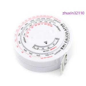 zhuxin32110 BMI Body Mass Index Retractable Tape 150cm Measure Calculator Diet Weight Loss Tape Measures Tools