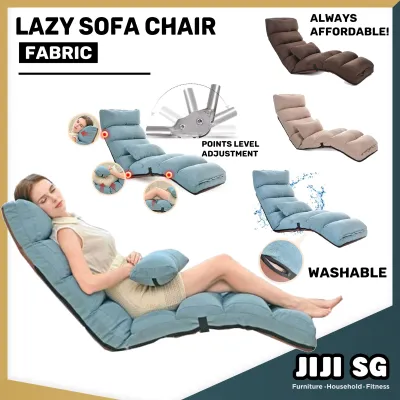 (JIJI.SG) Multi-Fold Lazy Sofa Chair / (Fabric) - Floor Chairs / Living Room / Furniture / jt
