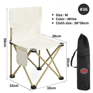 SUPERSALE Heavy Duty Outdoor Foldable Camping Chair  Strong Load-bearing Picnic Chair