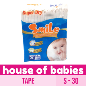 Smile Cloth-like Tape Baby Diaper Small 30