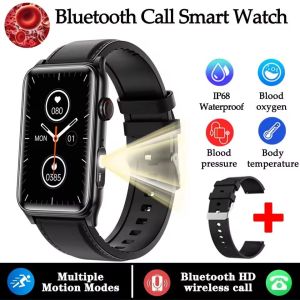 2025 New Health Tracking Smart Watch Body Temperature HRV LED Flashlight AI Voice Bluetooth Call Smartwatch