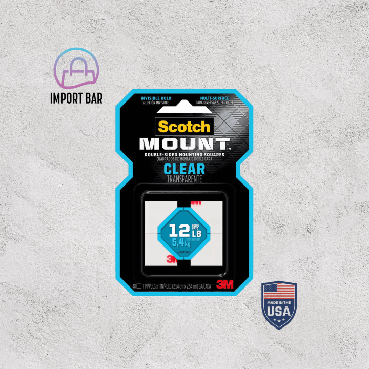 3M Scotch Mount Double Sided Mounting Squares Clear Invisible Lazada PH