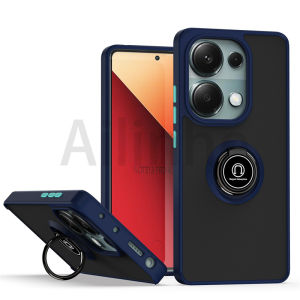 For Xiaomi Redmi Note 13 Pro 13 4G 5G 13 Pro Plus Phone Case Camera Protection Matte Shockproof Magnetic Ring Stand Holder Shockproof Phone Cover
