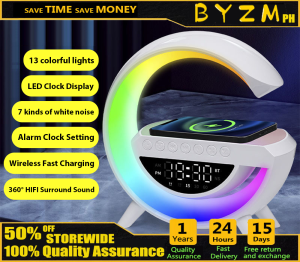 HOL Youpin Bluetooth Speaker 15W Wireless Charger Smart Speaker LED Atmosphere RGB Light Desk Lamp 10 modes Night Lights