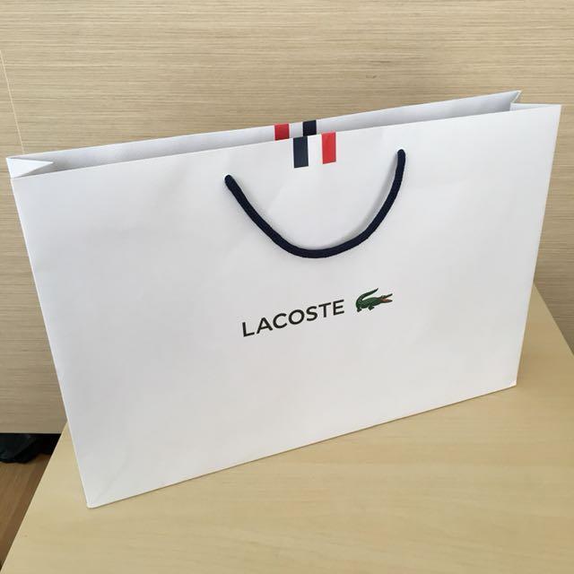 Lacoste Paper Bag LARGE school supplies Lazada PH