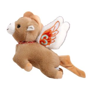 JIANZ Zodiac Pony Figurine Plush Flying Horse Keychain Mascot Dolls Cartoon Steed Doll Plush Horse Doll Pendant Funny Plush Toys Fluffy Stuffed Animal Keyring Year of Horse