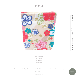 [Madebylina] Pōchi Pouch - フラワーコレクション S E R I E S - PP004