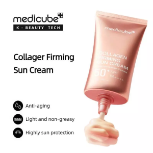 Medicube Collagen Firming Sun Cream SPF50+ PA++++ collagen anti-aging firming full-spectrum high-intensity UV isolation refreshing matte texture non-greasy sunscreen and anti-aging two-in-one daily face care