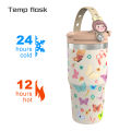 Tempflask Tumbler 900ml - Tahan Panas/Dingin 24 Jam, Anti Tumpah, Desain 2in1 & Vacuum. 