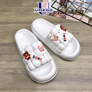 Dép bánh mì quai ngang UMEDO icon gấu trà sữa đáng iu hết nấc - TT496