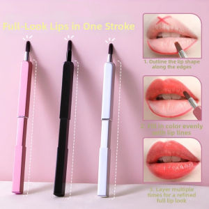 STARGOODS Telescopic Retractable Lip Brush Lip Liner Aluminium Tube Lipstick Brush Beauty Tools Portable Lip Gloss Brush Women