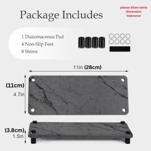 Kitchen Sink Organizer Instant Drying Diatomaceous Earth Sink Tray Bathroom Counter Organizer Instant Drying Stone
