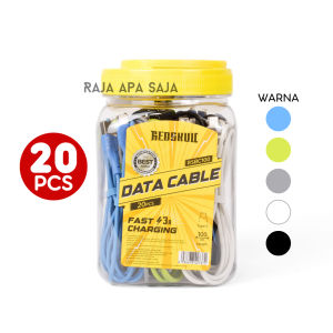 Kabel Data Charger Isi 20 10 Pcs Tipe C 3A Fast Charging Casan Grosir Toples Redskull RSBC100