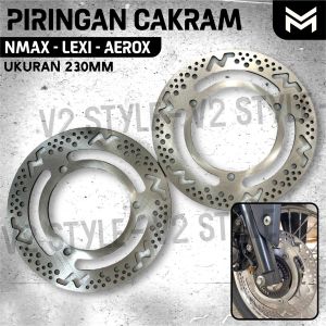 Piringan Cakram STANDAR NMAX DLL DISC BRAKE BALAKNG IMPORT Thailand Aerox 155 Lexi Nmax New Old 2015 2016 2017 2018 2019 2020 2021 2022 DISK BRAKE COMBI OCITO PIRINGAN CAKRAM AEROX 155 CONNECTED LEXI PIRINGAN CAKRAM OCITO REAR DISC FLOATING CHROME CHA