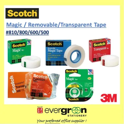 [SG] 3M Scotch Magic/Transparent/ Removable Tape [Evergreen Stationery]