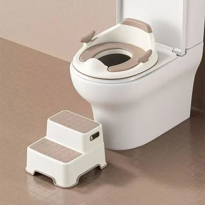 🎀SG seller🎀 2 in 1 Potty Training Seat with 2 Step Stool for For Toddler Kids Boy Girl