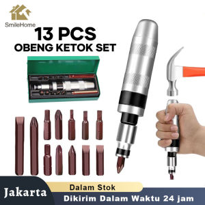 Obeng ketok set 13 pcs Obeng getok putar Set Impact Driver Perkakas Impact Screwdriver Set Obeng getok putar tool set