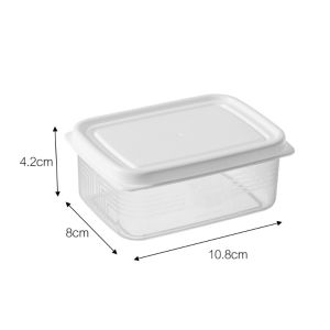 5Pcs Small Fresh-Keeping Frozen Meat Box / Food-Grade Classification Sealing Box / Fruit Vegetable Fish Fresh Storage Box