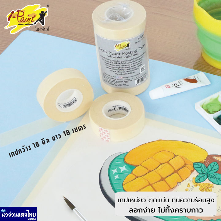 NITTO I-Paint เทป เทปกระดาษกาว *1 ม้วน* ทนร้อนสูง ติดแน่น ใช้ลอกเลข ...