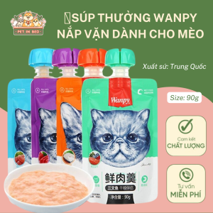 Soup Thưởng Wanpy Nắp Vặn 90g - Súp Thưởng Cho Mèo