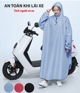 Áo mưa không xẻ tà vải Nhật nhập khẩu chống thấm tặng kèm túi xách