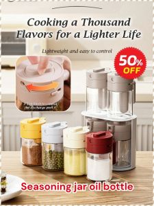 Canned Food Gray Lightweight and Easy to Control Condiment Jar Durable Multifunction Storage