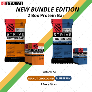 Spesial STRIVE PROTEIN BAR Bundle Edition Hemat Muscle Recovery Meal Cemilan Olahraga GYM Fitness