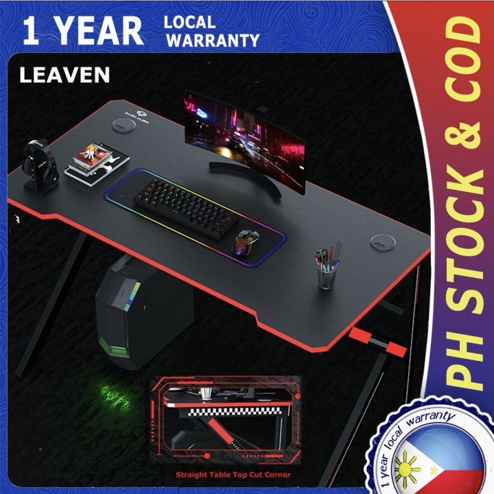 Computer Desk Pad Cod 【local stock】 【COD】 Gaming Table Chair RGB Desktop Computer Desk Carbon ...
