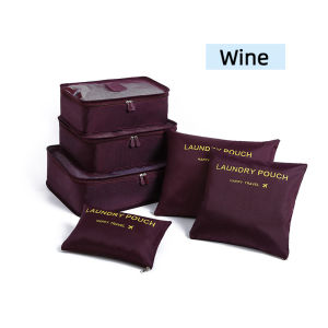 🔥SG LOCAL STOCK🔥6Pcs Waterproof Travel Organizers Packing Cube luggage Storage bag