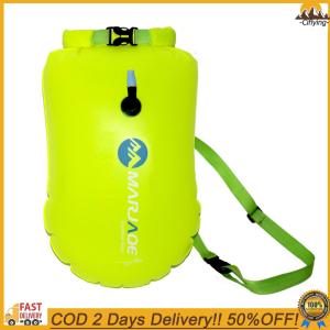 【Ciflying1】 20L Life Buoy Storage Bag with Belt Inflatable Safety Swimming Buoy 12KG Buoyancy Lightweight for Boating Kayaking