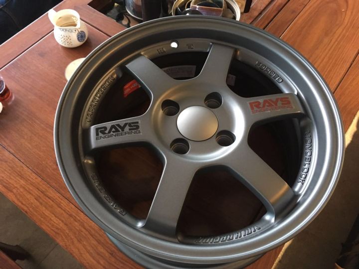 Thai TE37 Fit Feng Fan Swift Vios yaris Zhixuan 4X100 15 16 17 wheels ...