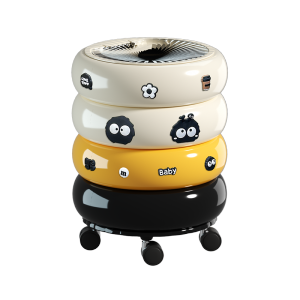 ถังขยะความจุขนาดใหญ่ 12 ลิตร พร้อมฝาและล้อ เหมาะสำหรับห้องนอน ห้องนั่งเล่น สำนักงาน ห้องครัว กดเพื่อเปิดฝา