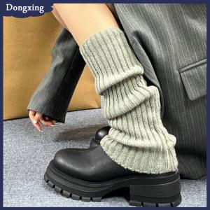 dongxing Lolita Chân ủ Phụ Nữ Dài Vớ Len Dệt Kim Chân Bìa Cánh Tay Ấm Hơn Mùa Thu Mùa Đông Crochet Heap Vớ Khởi Động Còng Vớ