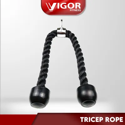 Cable Cross Attachment Tricep Rope Lat Pull Down Double-D Handle Gym Equipment