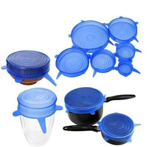 Silicone Food Cover 6 in 1 / Silikon Penutup Makanan 6 in 1-Unique Home Store