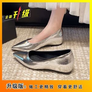 [Free Shipping] Elegant And Comfortable Slip-On Shoes With A Slight Heel Perfect For Work And Everyday Wear Featuring A Pointed Toe And A Shallow Opening New Spring/Autumn 2026 Collection